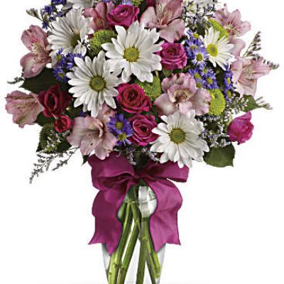 <div id="mark-3" class="m-pdp-tabs-marketing-description">Looking for the prettiest bouquet in town? We've got the perfect all-around choice! Pretty Please is a flower bouquet with all the right stuff - a lovely mix of fresh flowers in breezy shades of pink, white, lavender and more at a wonderfully reasonable price, all tied up with a big pink bow. A great way to make someone smile.</div>
 
<div id="desc-3">
<ul>
 	<li>A mix of fresh flowers such as spray roses, daisy and button spray chrysanthemums, Monte Cassino asters and limonium, in shades of white, pink, green, purple and lavender.</li>
</ul>
</div>